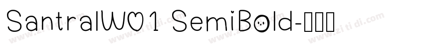 SantralW01 SemiBold字体转换